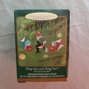 Hallmark Keepsake Minature "Thing One and Thing Two" The Cat in the Hat Ornament